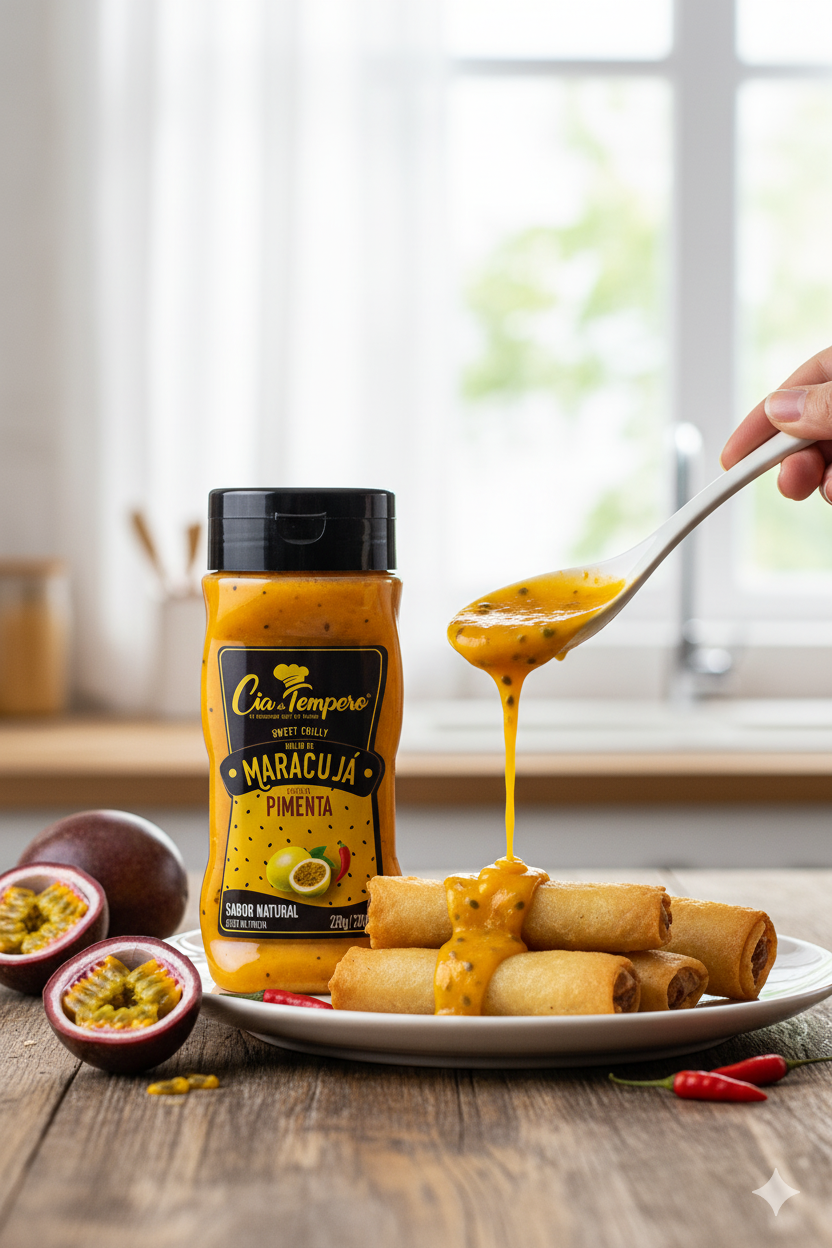 Molho Maracujá Com Pimenta 200ml - CIA DO TEMPERO